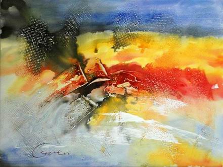 Abstract Color oil painting